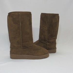 Sheeps Australia Wmns Jennifer 12" Boots Beige Sz8